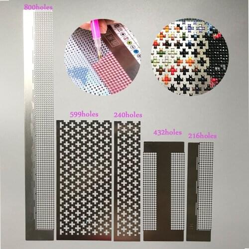 Square round drill Diamond Painting ruler stainless Steel mesh rulers DIY painting with diamonds moasic beads accessories