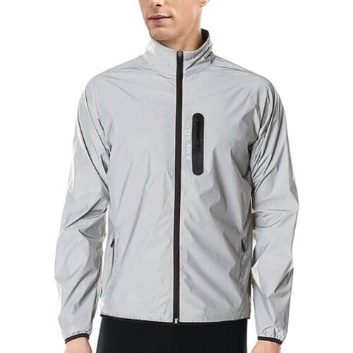 WOSAWE Warm Thick MTB Bike Cycling Jacket Windproof Waterproof Full Reflective Bicycle Top Wear Night Running Sports Jackets