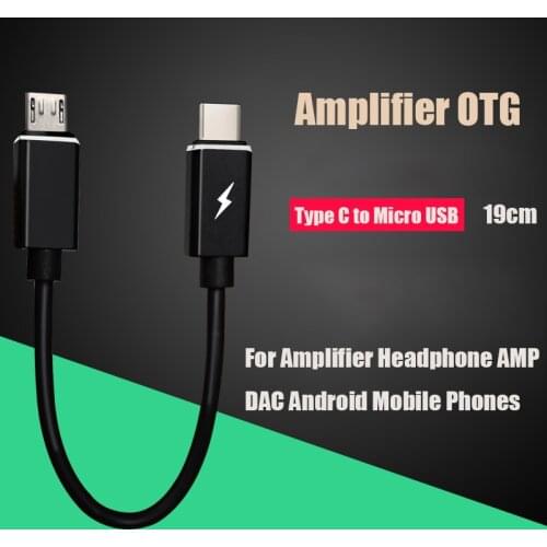 OTG Decoding Cable Portable Digital DAC Amplifier Type C to Micro USB Adapter for Android Moblie Phone MOJO IDSD DAC Audio Cable