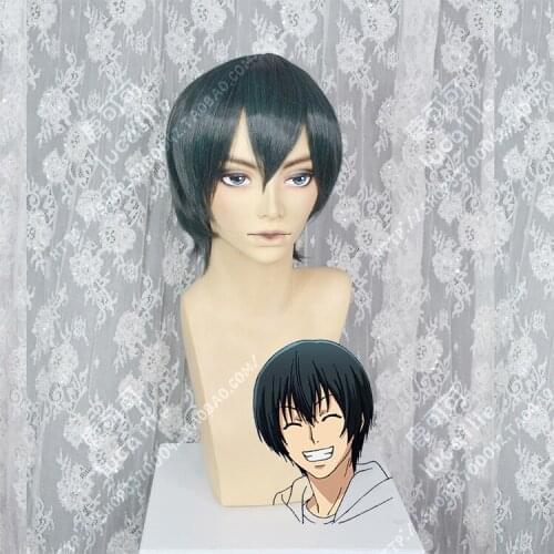 Anime Grand Blue Iori Kitahara Wig Cosplay Short Heat Resistant Synthetic Hair Wig + Wig Cap