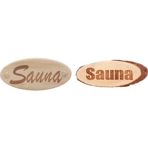 Retro Rustic Sauna Wooden Sign Signage for Sauna Accessories Panel Art
