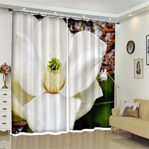 Customized Large flowers Luxury 3D Blackout Window Curtain Drapes For Living room Bed room Hotel Wall Tapestry Cortinas