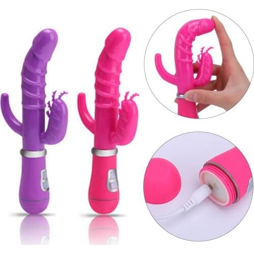 Adult Sex Products Double Vibrator Charge Electric Massage Stick for Women Masturbation Multifunction High Quality Sex Toys