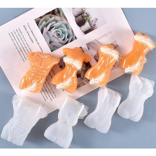 Body Shape Silicone Mold DIY Crystal Epoxy Resin Candle Mold Handicraft Jewelry Decoration Acessories Human Shape Tools