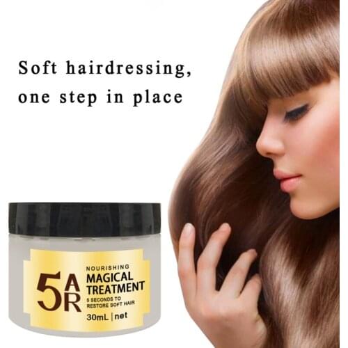 Magical Treatment Mask 5 seconds Repairs Damage Hair Root Soft Hair 30ml for all hair types Keratin Hair Scalp Hair Mask TSLM1
