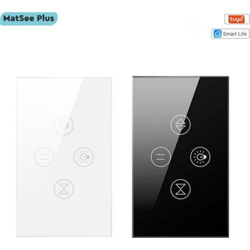 Tuya Smart Life WiFi Curtain Light Switch For Motor Roller Shutter Blinds Timer Remote Control Support Alexa Google Home