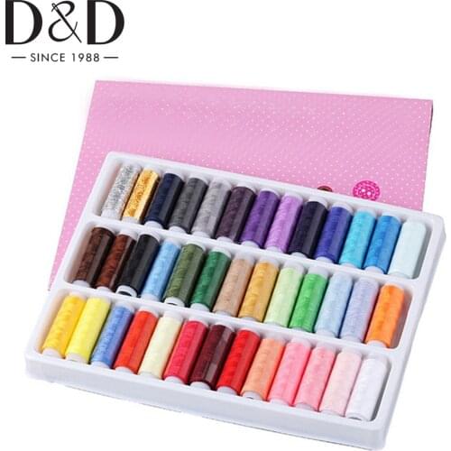 39 Spools Sewing Thread Kit 110 Yards Polyester Sewing Threads for Needlework DIY Quilting Hand Embroidery Thread Sewing Tool
