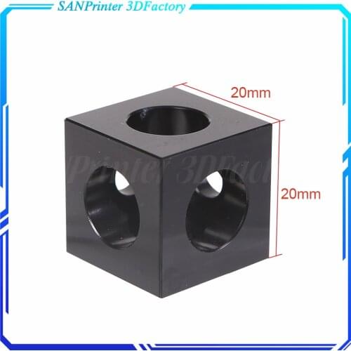 3D Printer Parts 2020 Aluminum Block Three Way V-slot Connector Cube wheel corner for connecting aluminum profile three sides
