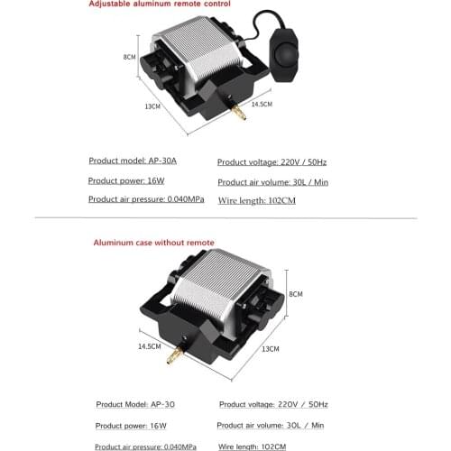 Aquarium Fish Tank Oxygen Pump small household high power oxygenation atmospheric volume Adjustable Mute Aeration Pump