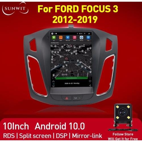 9.7 Inch Tesla Screen Car Stereo For 2012-2019 Ford Focus MK3 Car Radio Multimedia Video Player GPS Navigator Bluetooth DSP WIFI