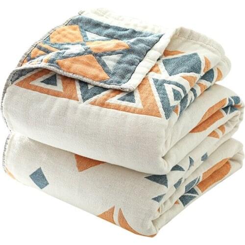 Cotton Throws On The Sofa BUTTER RAISIN China