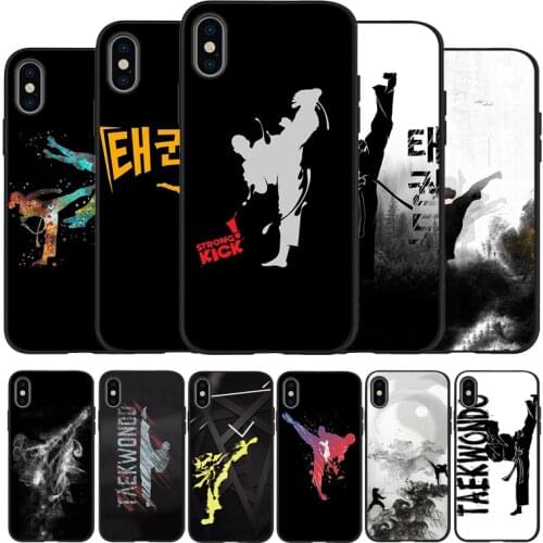 Kungfu Taekwondo Black TPU Silicone Soft Phone Case For iPhone 11 12 Pro X XR XS MAX 5 6 7 8 Plus SE 2020