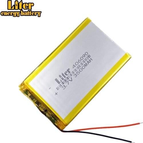 3.7V 3500mAh 406090 Lithium Polymer Li-Po li ion Rechargeable Battery cells For Mp3 MP4 MP5 GPS mobile bluetooth