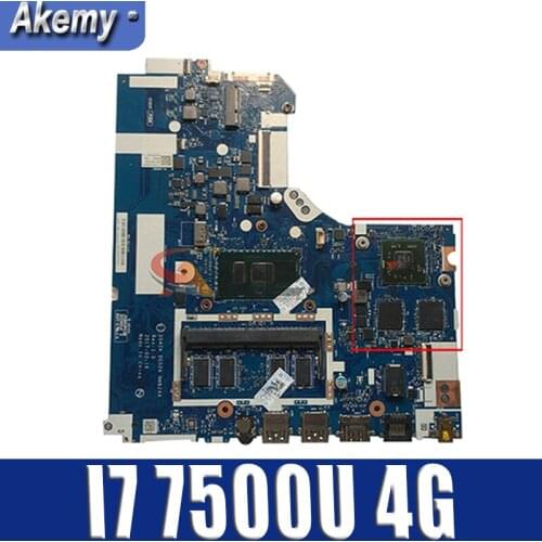 Akemy DAG42A DAG52 NMB244 For Lenovo Xiaoxinchao 5000 Notebook Motherboard CPU I7 7500U 4G RAM DDR4 100% Test Work