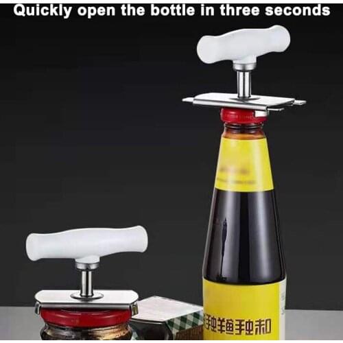 Multifunctional Stainless Steel Bottle Opener Professional Ergonomic Manual Cap Opener Adjustable Tools Labor-saving Can Opener
