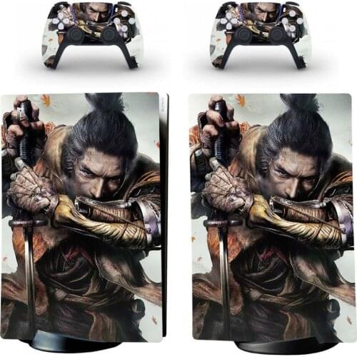 Sekiro PS5 Digital Edition Skin Sticker Decal Cover for PlayStation 5 Console and 2 Controllers PS5 Skin Sticker Vinyl