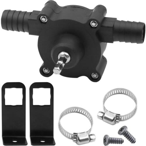 Portable Electric Drill Pump Diesel Oil Fluid Water Pump Mini Hand Self-priming Liquid Transfer Pumps Home Garden Outdoors