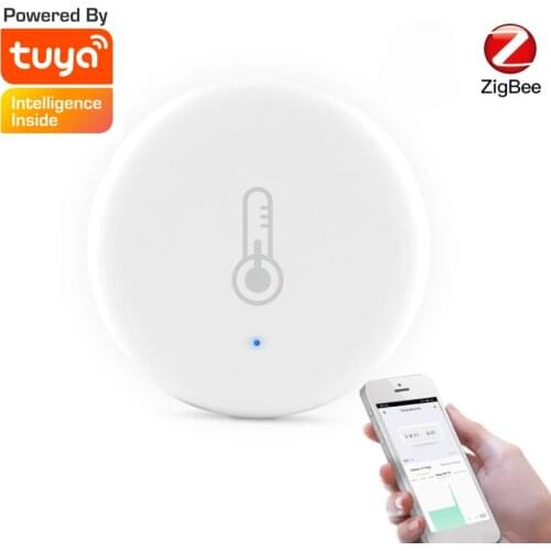 Tuya App ZigBee Smart Temperature Humidity Sensor Wireless APP Control Alarm System With Zigbee Hub One-key linkage alarm