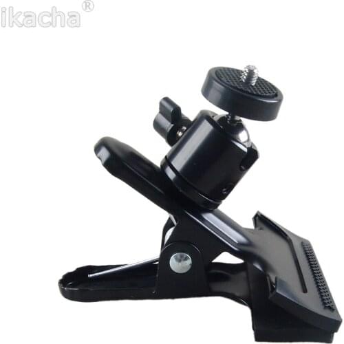 Universal Metal Clip Clamp Holder Mount with Standard Ball Head 1/4 Screw for Camera Flash Holder Bracket for Photography