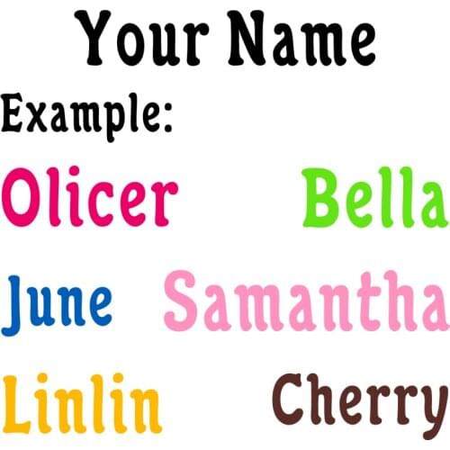 Personalised Text Lettering Name Vinyl Sticker Car Racing Number Decal Shop Sign Boys Girls Children Door/Window Home Decor