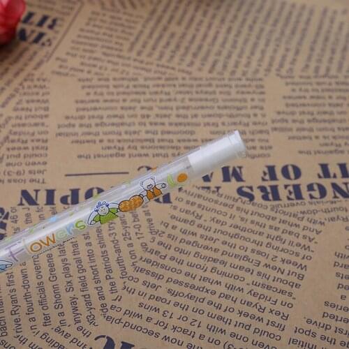 1PC White Hook Liner Pens Signature Marker Black Paper Highlighter Reviser 0.8mm L4MD