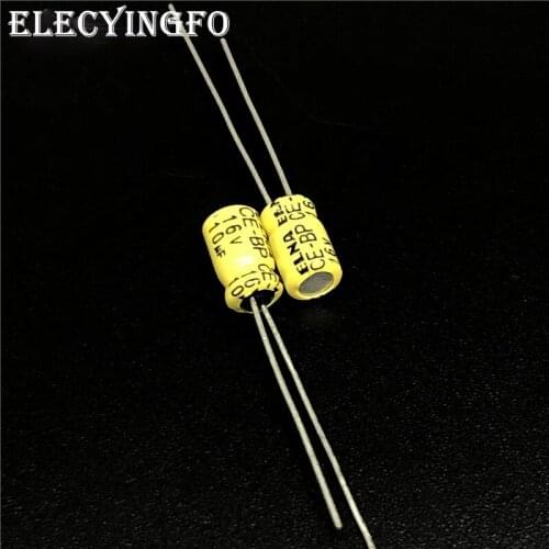 100pcs 10uF 16V ELNA CE-BP 4x7mm 16V10uF Bipolar Audio Capacitor