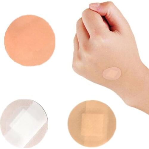 100Pcs First Aid Waterproof Adhesive Bandage Round Band Aid Wound Plaster Sterile Hemostasis Stickers