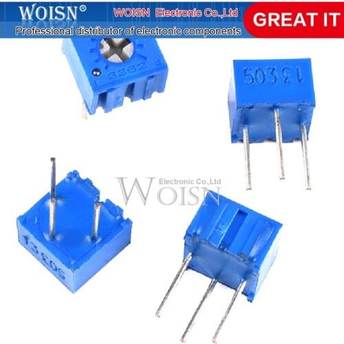 5PCS 3362P 101 201 501 102 202 502 103 203 503 104 204 504 105 Trimpo Trimmer Potentiometer 3362 500R 1K 2K 5K 10K 20K 50K 100K