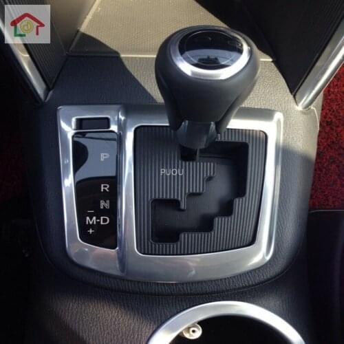 Abs Chrome Center Console AT Gear Shift Box Panel Frame Cover Trim For Mazda CX-5 CX5 2013 2014 2015 2016 Car Styling