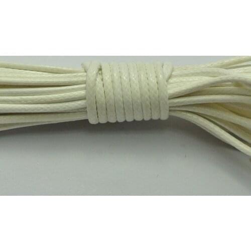 10 Meters White Korean Waxed Cord String Thread 2mm for Bracelet Necklace