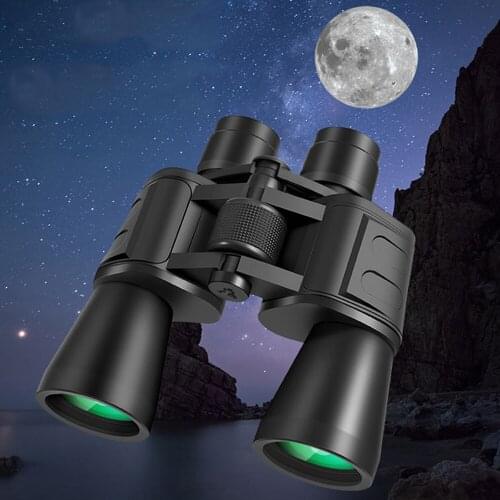 20×50 HD Zoom Binoculars Long Distance High Definition BAK4 Prism Binocular Telescope with Diopter Ring Waterproof Lens Cap