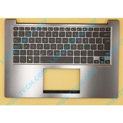 UK English backlight Keyboard for ASUS U38 U38DT keyboard with palmrest top case