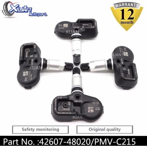 XUAN 42607-48020 TPMS Tire Pressure Monitor Sensor For Toyota Camry C-HR Land Cruiser 200 Prado 2015-2023 433Mhz PMV-C215