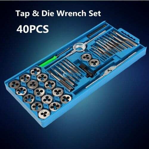 DHL 10Set *40Pcs Metric Tap Wrench and Die Pro Set M3-M12 Nut Bolt Alloy Metal Hand Tools