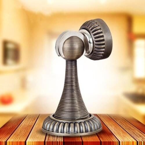 European classical style antique brass srong magnetic high quality door stopper bronze