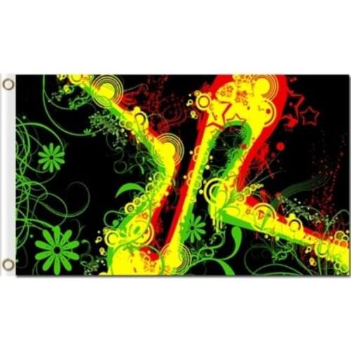 Jamaica three color painting flags 3x5ft polyester