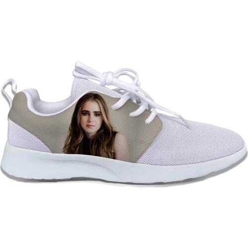 2019 Hot Cool Fashion Pop Funny Summer High Quality Sneakers Handiness Casual Shoes 3D Printed For Men Women Lily Jane Collins