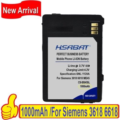 Top Brand 100% New 1000mAh Battery for Siemens 3618 6618 ME45 S45 S45i CS-SIS45SL V30145-K1310-X185 V30148-K1310-X183