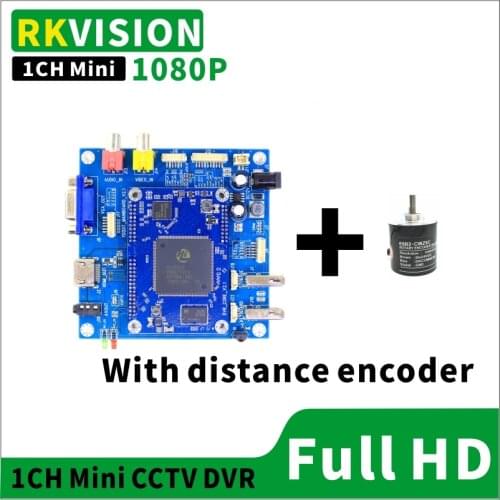 1CH Mini HD DVR can display distance encoder CCTV underground pipeline detection AHD 1080P recorder motherboard keyboard typing