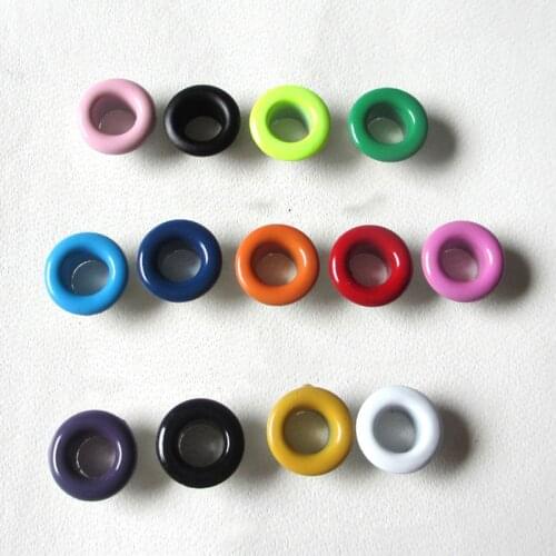 Metal Alloy Garment Eyelets Multicolor Scrapbook Eyelet Inner Dia. 5MM Craft Sewing DIY Accessory 100sets