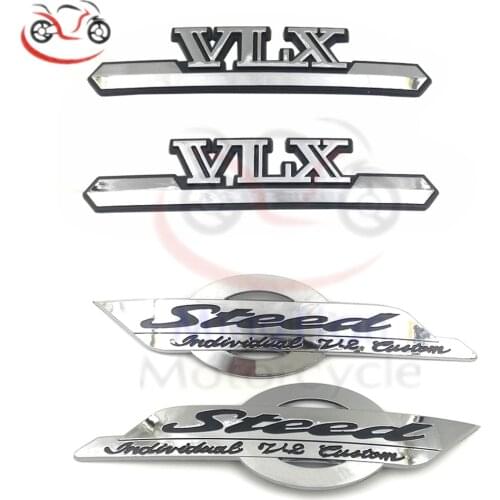 For Honda VLX400 VLX600 STEED400 STEED600 Motorcycle Sticker ABS Motorbike Fuel Gas Tank Decals Badge Emblem STEED VLX Stickers