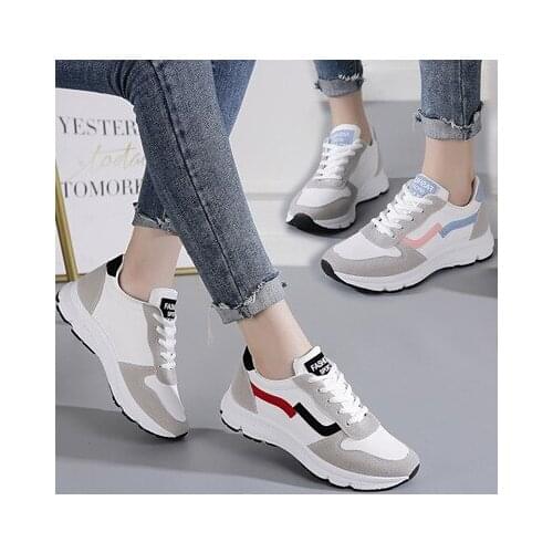 2020 New Fashion Womens Comfortable Sports Shoes Spring Breathable Shoes Womens Casual Shoes Breathable Light Flat Shoes