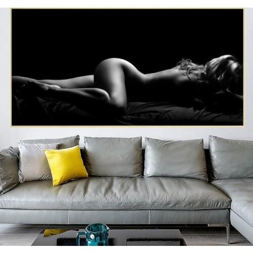 Modern Sexy Body Nude Women Oil Canvas Posters Art Painting and Body Art Prints Wall Art Pictures for Living Room Decor Cuadros