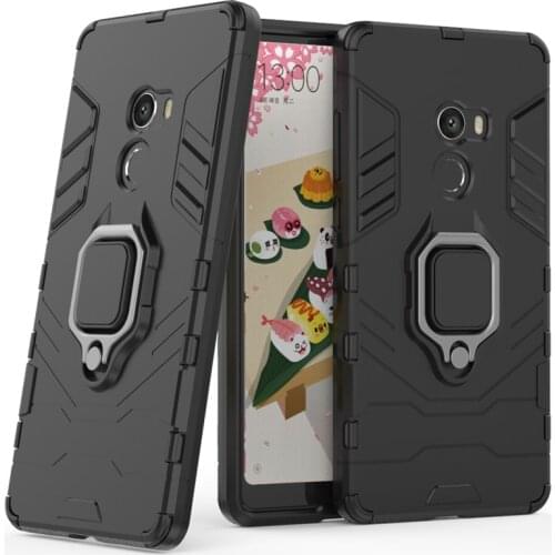 For Xiomi Mi MIX 2 MIX2 MIMix2 Funda Capa Shockproof Armor Case for Xiaomi Mi Mix 2 Case Ring Holder Stand Phone Back Cover