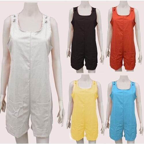 Sexy Bodysuit Women Rompers Jumpsuits button pocket new white solid color overalls Women Jumpsuit streetwear ZCBKKZ003