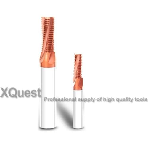 XQuest HRC60 Solid Carbide Thread Milling UN 10-24 12-24 1/4 5/16 3/8 CNC Machine Thread Mills Cutter UNF 10-32 12-28 1/4-28