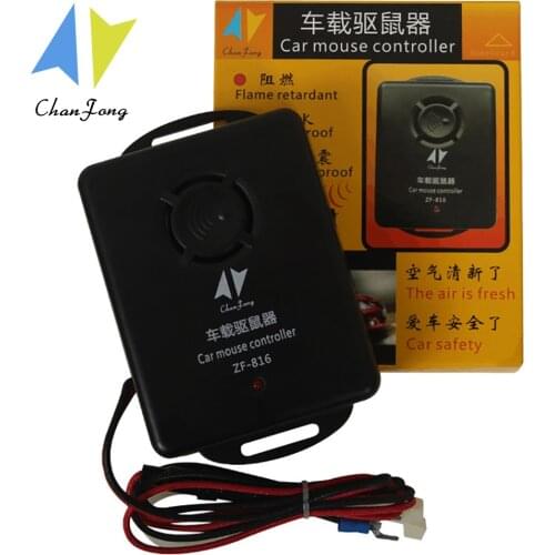 Chanfong 12V Ultrasonic Mouse Rat Repellent Car Non-Toxic Low Power Mouse Repeller For Keep Rodent Marten Mice Away