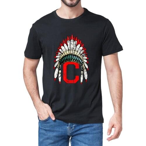Unisex 100% Cleveland Hometown Indian Tribe Vintage For Baseball Fans Summer Mens Novelty Oversized T-Shirt Women Casual Tee