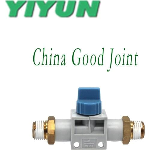 VHK3-M5-M5 VHK3-01S-01S VHK3-02S-02S VHK3-03S-03S VHK3-04S-04S YIYUN Pneumatic manual switch hand lever valve connector VHK VHK3