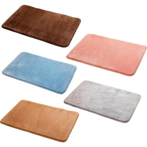 High Quality Thicken Bath Carpet Mat Chenille Bathroom Water Absorption Plush Floor Mats Entrance Doormat Non-slip Toilet Rug